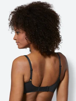 Bhs|Naturana T-Shirt-BH ohne Bügel schwarz