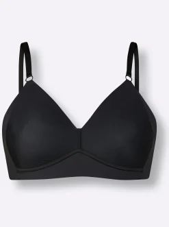 Bhs|Naturana T-Shirt-BH ohne Bügel schwarz