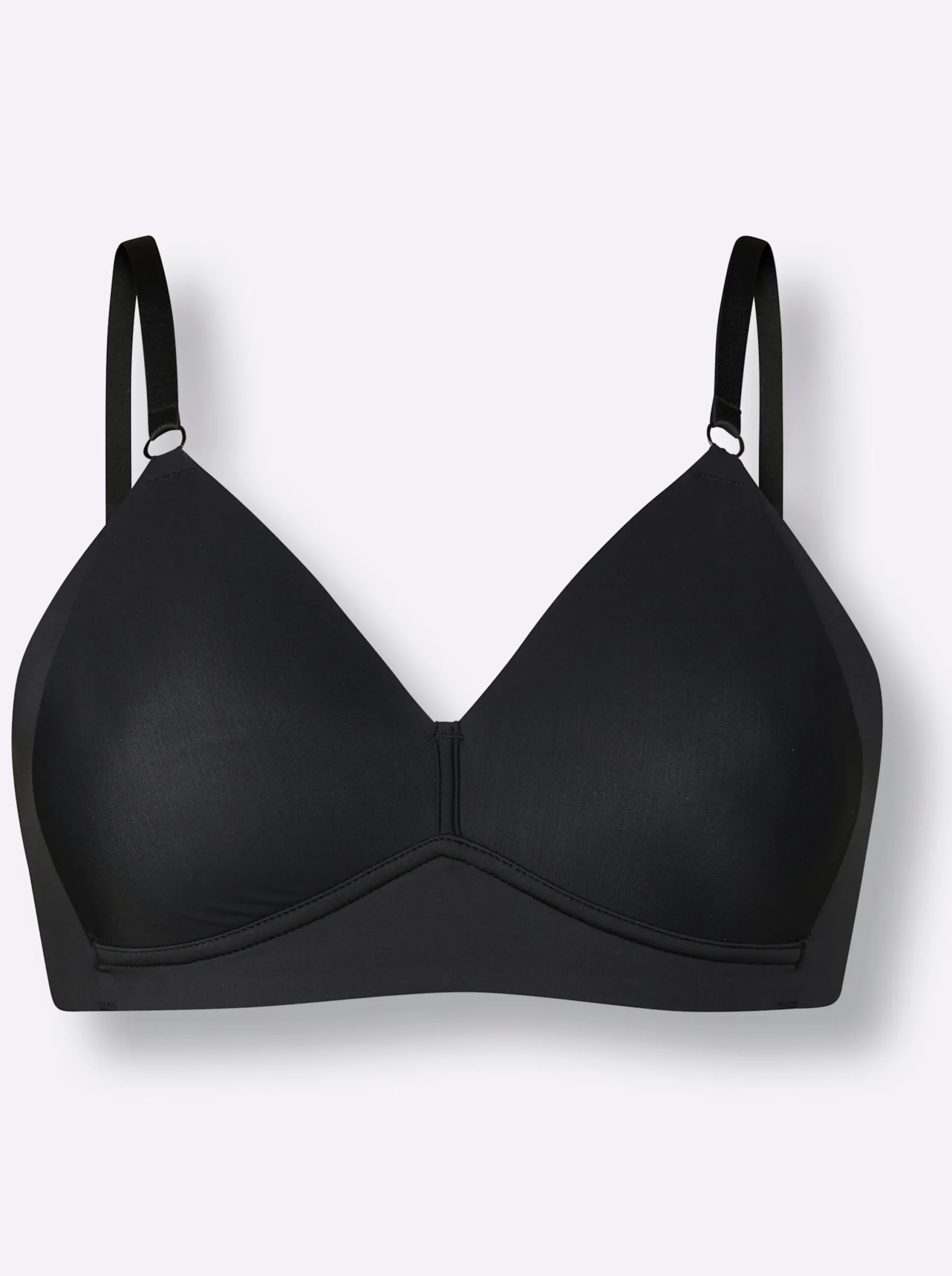 Bhs|Naturana T-Shirt-BH ohne Bügel schwarz