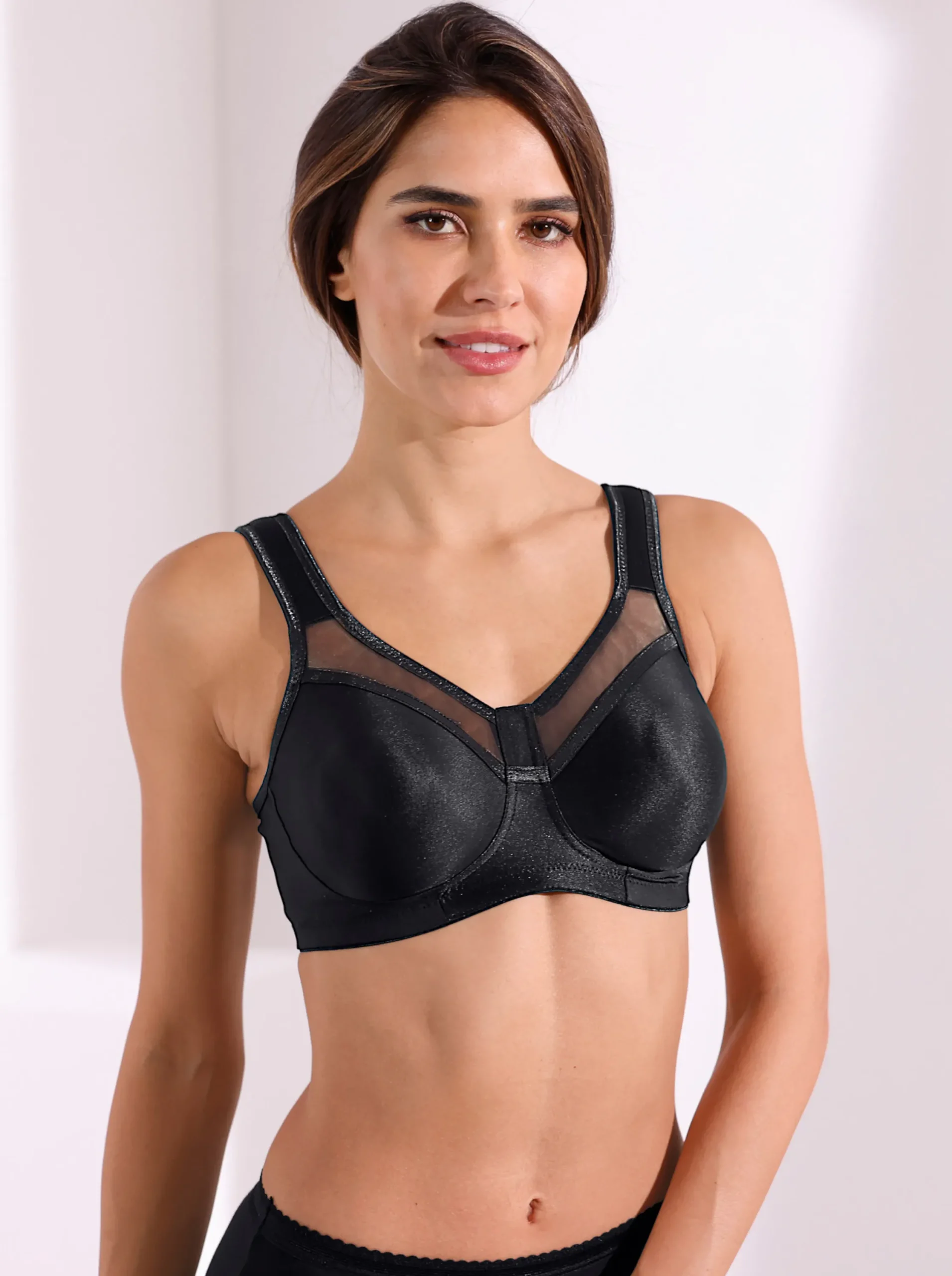 Bhs|Miss Mary T-Shirt-BH ohne Bügel schwarz