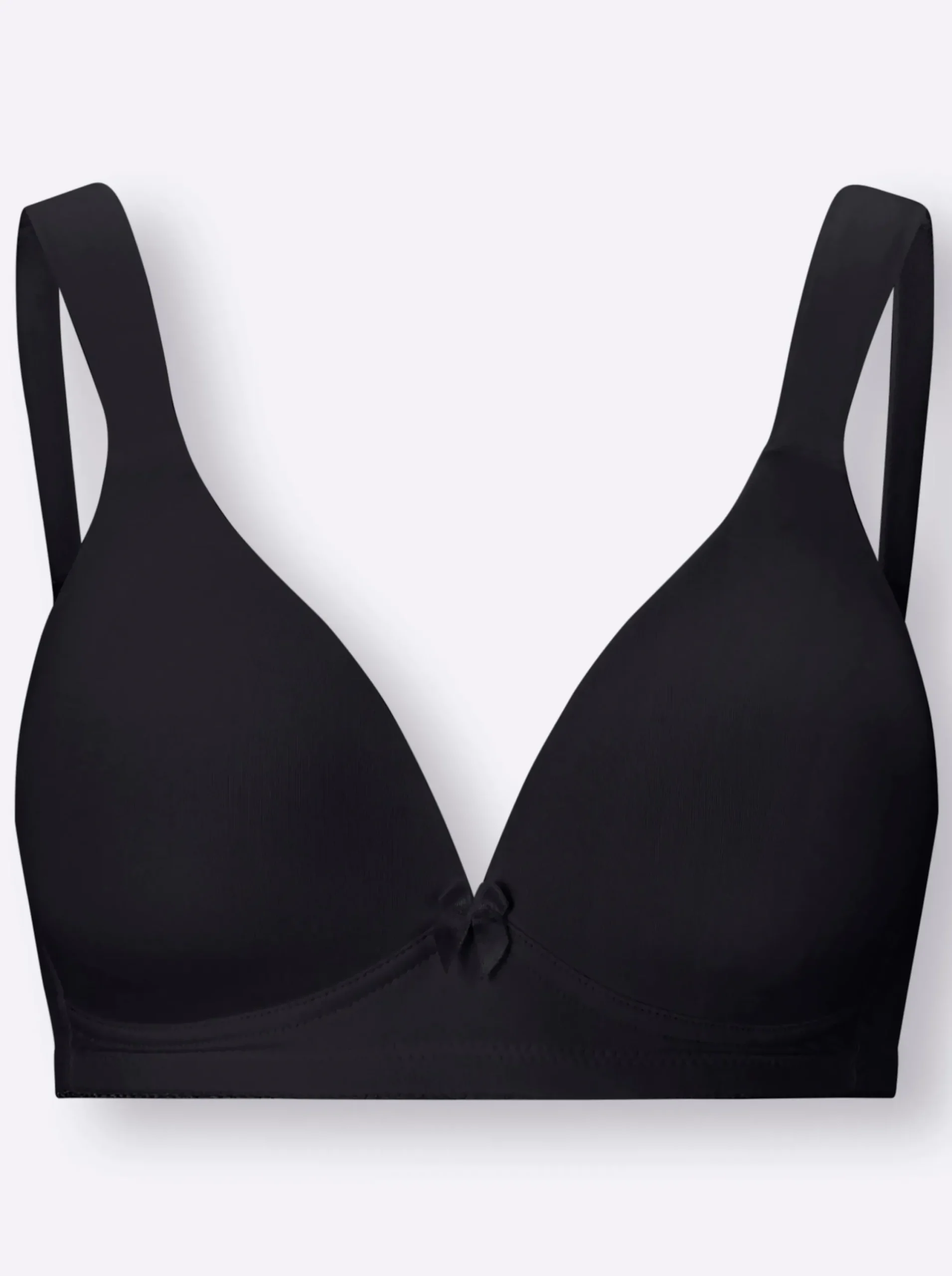 Bhs|Naturana T-Shirt-BH ohne Bügel schwarz