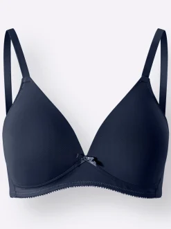 Bhs|Naturana T-Shirt-BH ohne Bügel marine