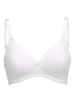 Bhs|wäschepur T-Shirt-BH ohne Bügel weiß+elfenbein