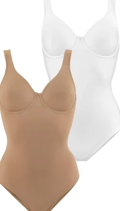 Shirts|Nuance T-Shirt-Body nougat+weiß