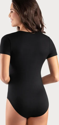 Strandmode|Vivance T-Shirt-Body schwarz,weiß
