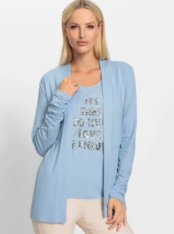 Shirts|heine Twin-Set aus Viskose-Qualität eisblau