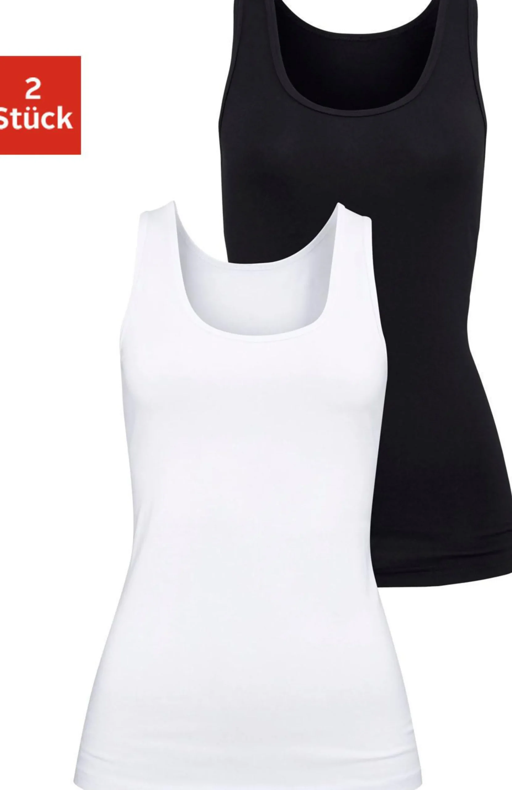 Shirts|H.I.S Unterhemd schwarz,weiß