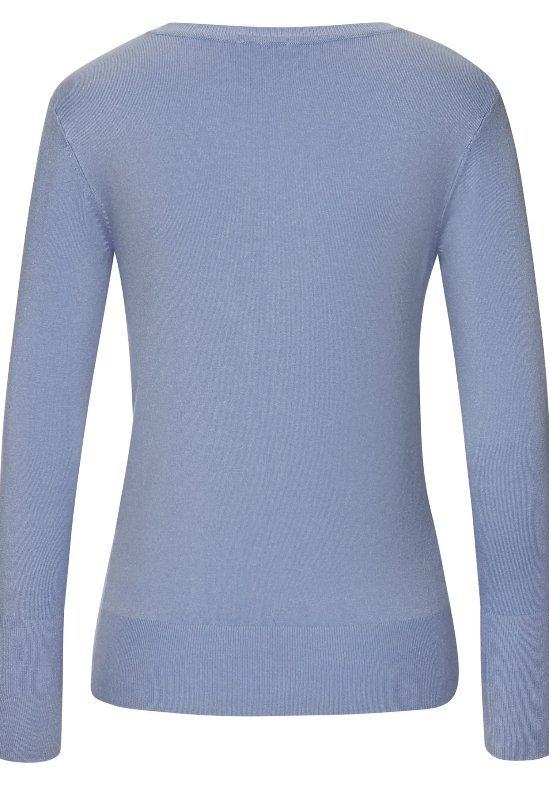 Pullover|Vivance V-Ausschnitt-Pullover hellblau