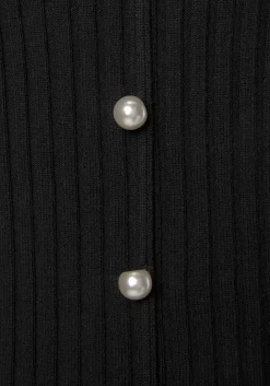 Strandmode|LASCANA V-Ausschnitt-Pullover schwarz