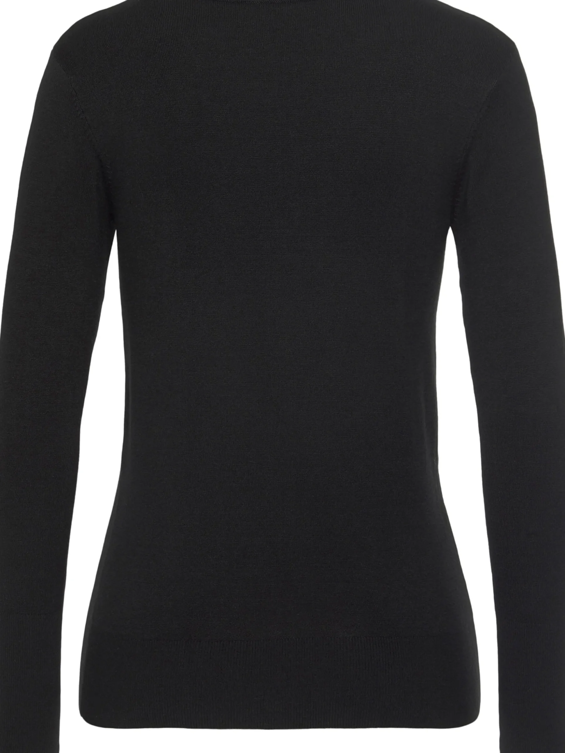 Pullover|Vivance V-Ausschnitt-Pullover schwarz