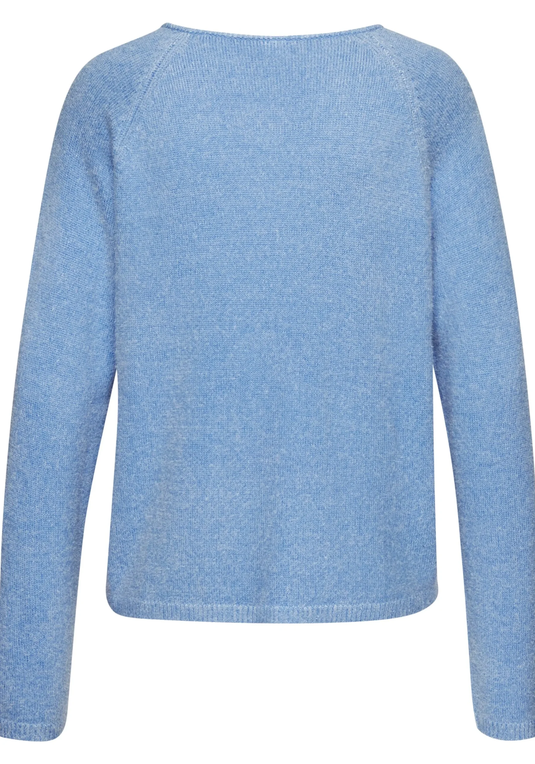 Pullover|Buffalo V-Ausschnitt-Pullover blaumeliert