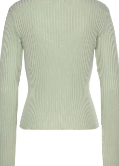 Pullover|LASCANA V-Ausschnitt-Pullover mint