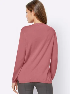 Pullover| V-Ausschnitt-Pullover mit Biesen vorne erika