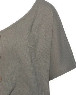 Strandmode|LASCANA V-Shirt khaki