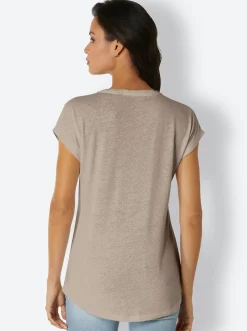 Shirts|CREATION L PREMIUM V-Shirt sesam