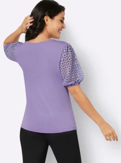Shirts| V-Shirt lavendel