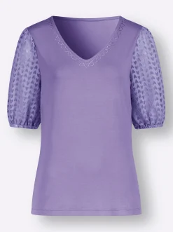 Shirts| V-Shirt lavendel