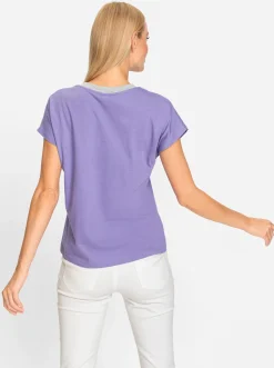 Shirts|heine V-Shirt lavendel