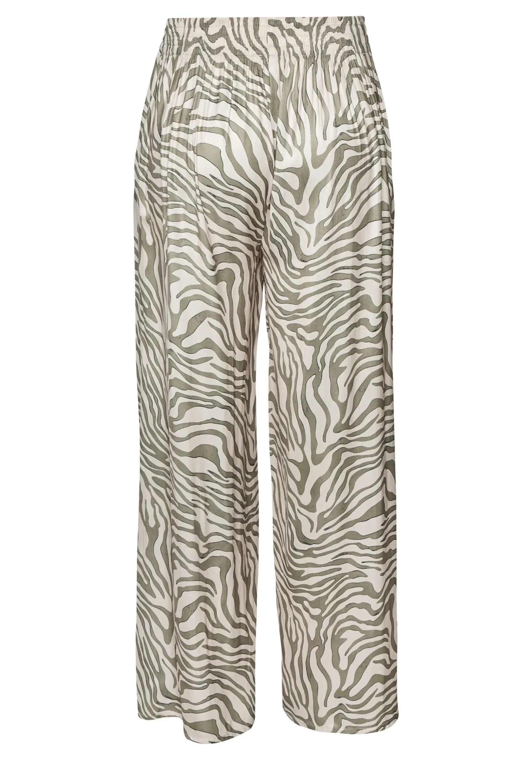 Strandmode|Hosen|LASCANA Webhose khaki-beigebedruckt