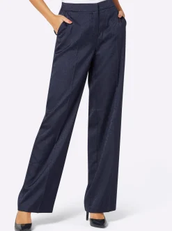 Hosen| Webhose marine-gemustert