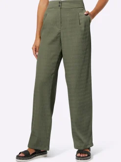 Hosen| Webhose in Struktur-Qualität khaki