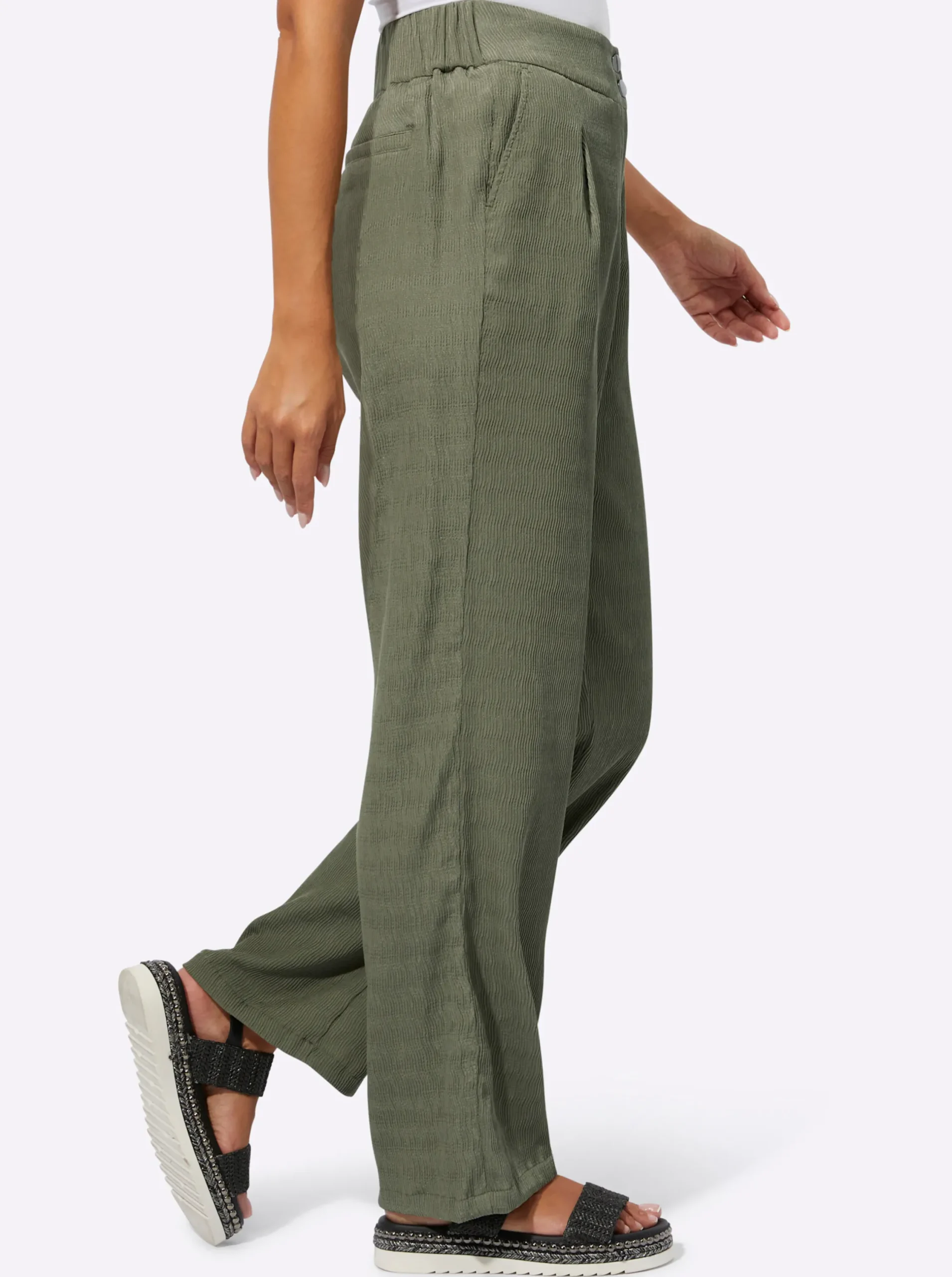 Hosen| Webhose in Struktur-Qualität khaki