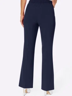 Hosen| Webhose mit weiten Beinen marine