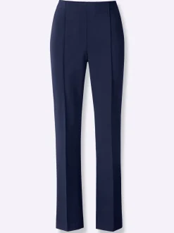 Hosen| Webhose mit weiten Beinen marine