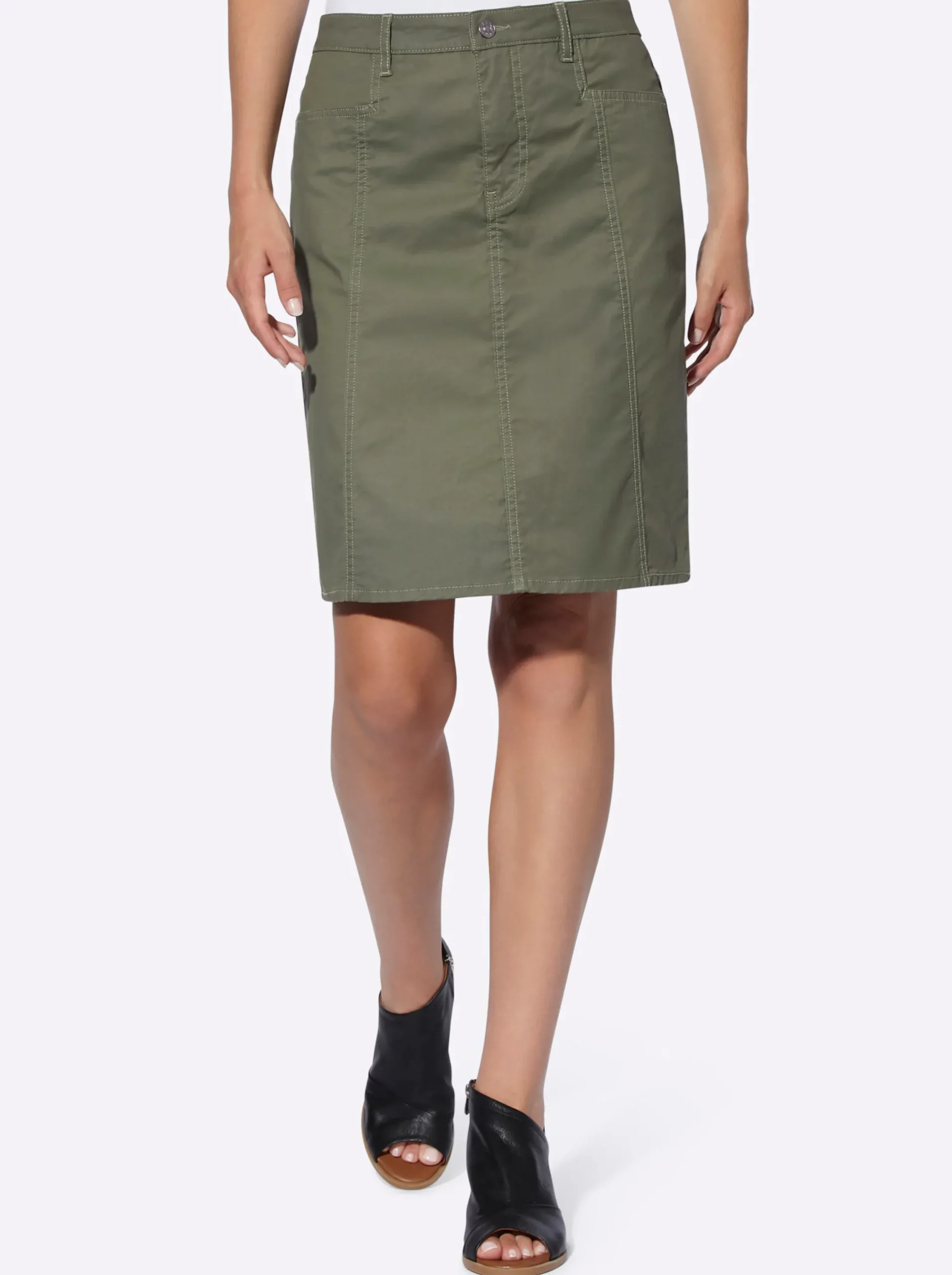 Röcke|heine Webrock khaki