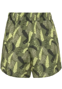 Strandmode|Hosen|s.Oliver Webshorts grünbedruckt