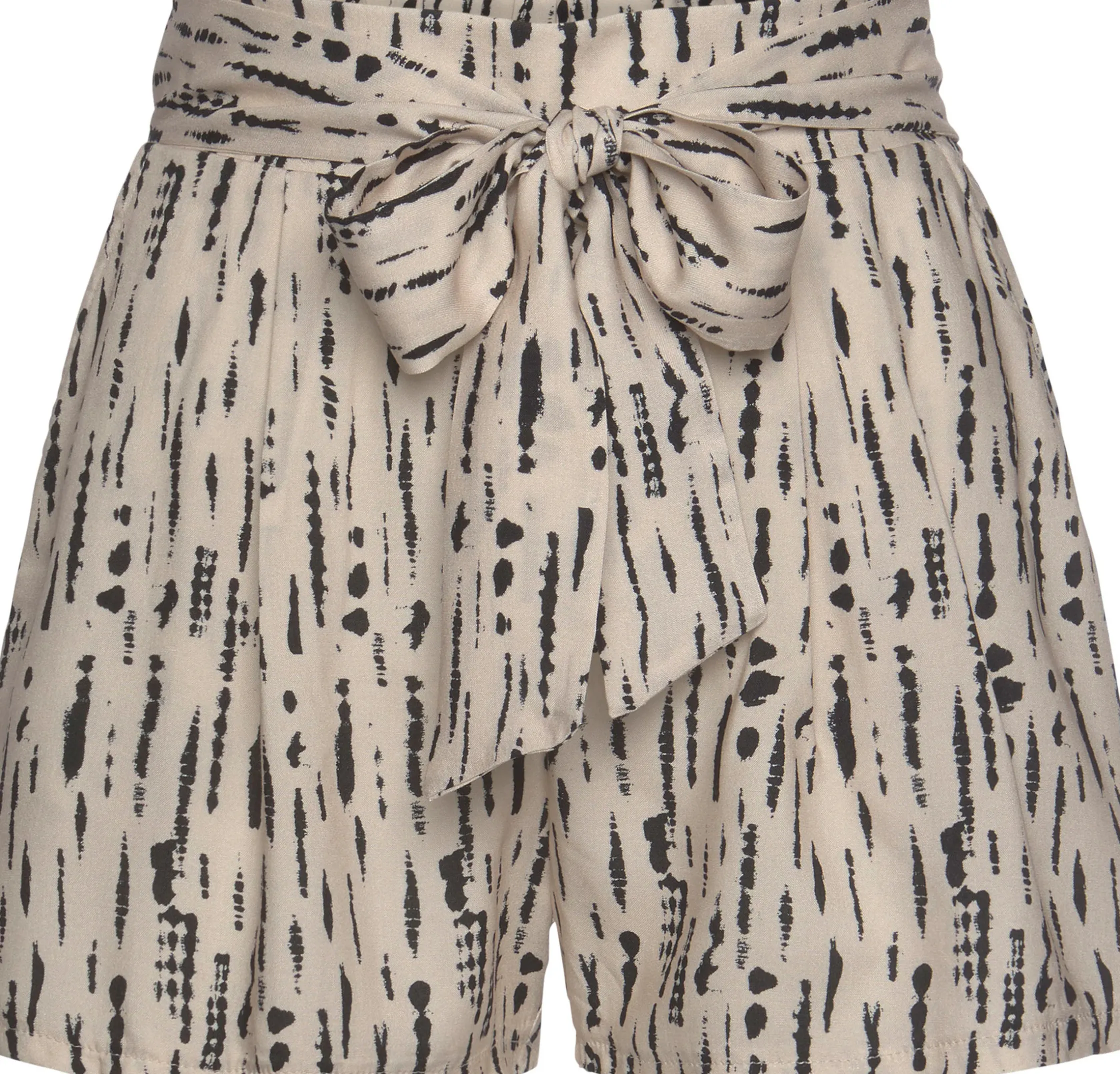 Hosen|s.Oliver Webshorts beige-schwarz-bedruckt