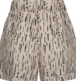 Hosen|s.Oliver Webshorts beige-schwarz-bedruckt