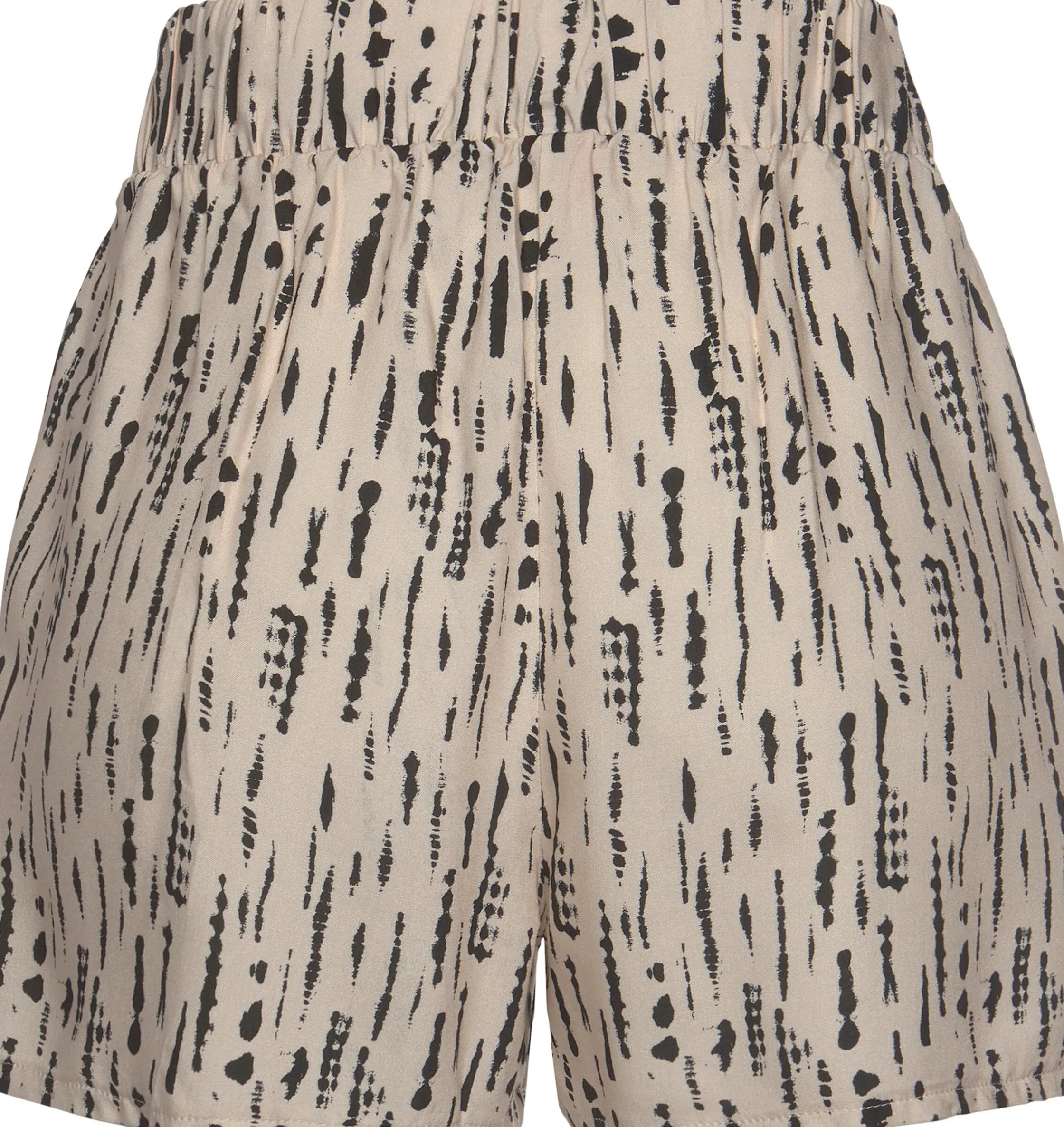 Hosen|s.Oliver Webshorts beige-schwarz-bedruckt