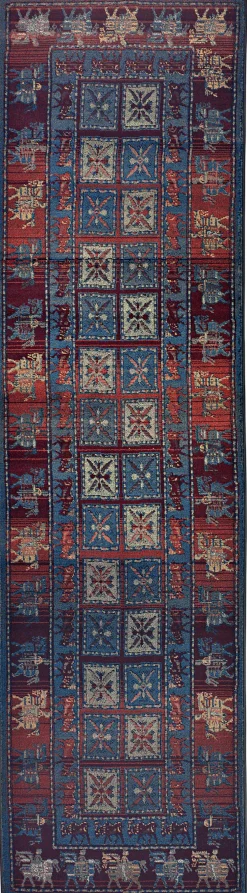 Teppiche|heine home Webteppich bunt-blau
