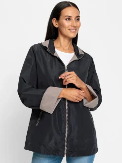Jacken|heine Wendejacke in wasserabweisender Qualität schwarz-taupe
