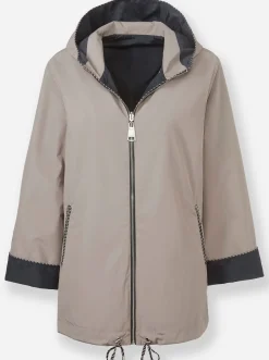 Jacken|heine Wendejacke in wasserabweisender Qualität schwarz-taupe