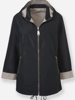 Jacken|heine Wendejacke in wasserabweisender Qualität schwarz-taupe