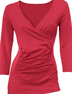 Shirts|heine Wickelshirt in Tactel-Qualität rot