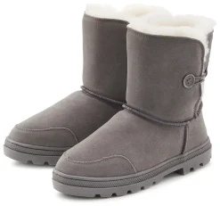 Stiefel|LASCANA Winterstiefel grau