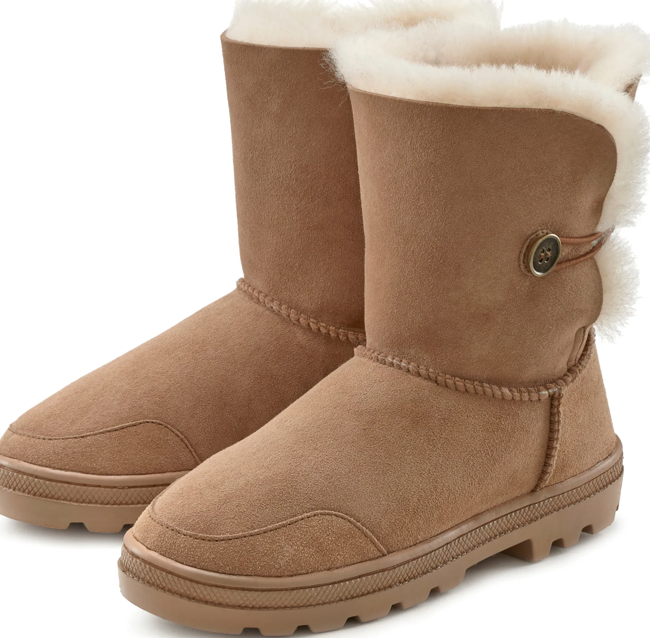 Stiefel|LASCANA Winterstiefel camelfarben