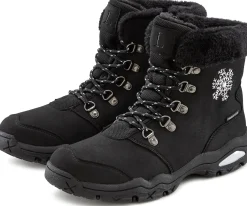 Stiefeletten|Stiefel|LASCANA Winterstiefelette schwarz