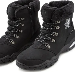 Stiefeletten|Stiefel|LASCANA Winterstiefelette schwarz