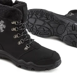 Stiefeletten|Stiefel|LASCANA Winterstiefelette schwarz