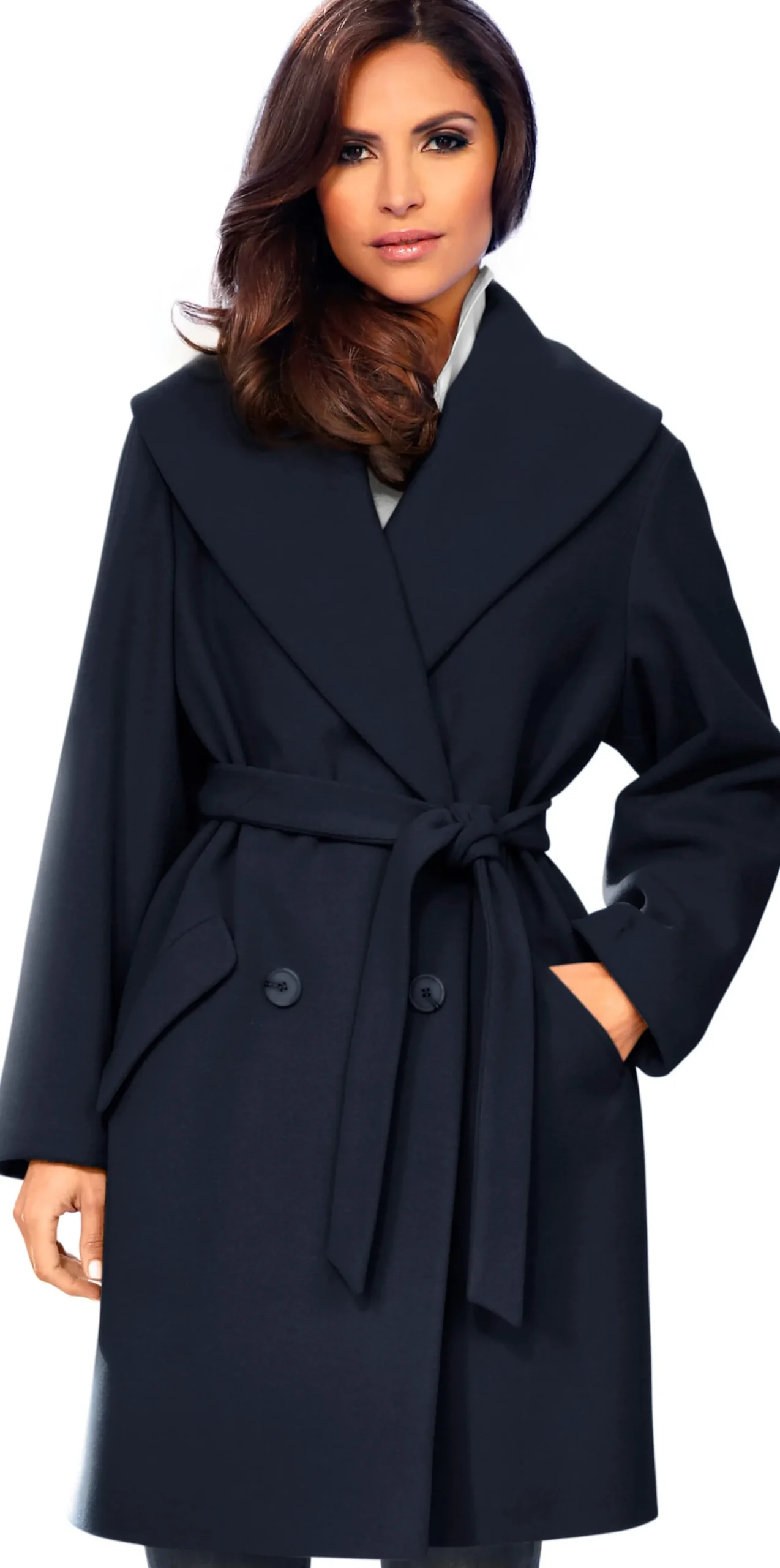 Jacken|heine Woll-Jacke marine