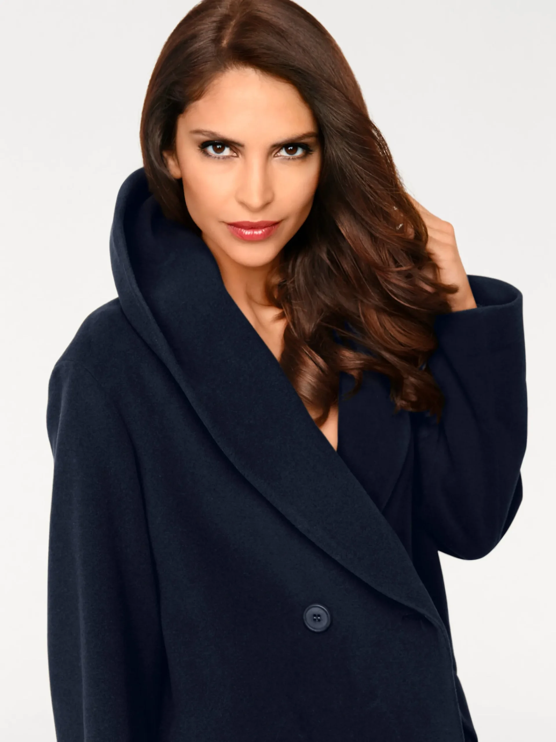 Jacken|heine Woll-Jacke marine