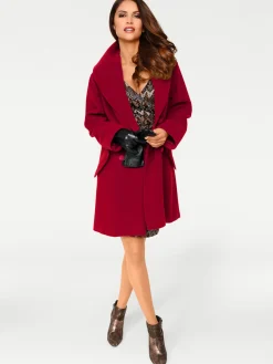 Jacken|heine Woll-Jacke rot