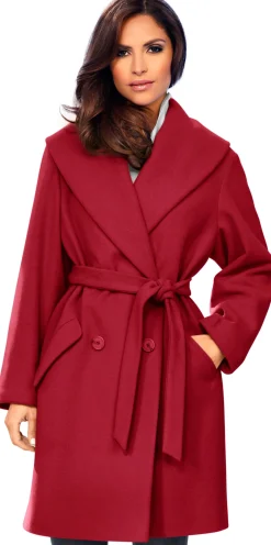 Jacken|heine Woll-Jacke rot