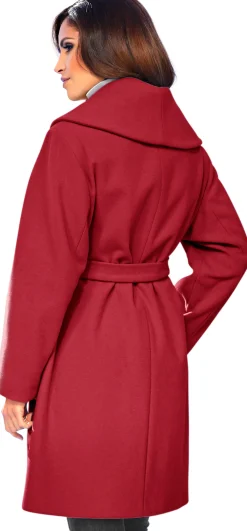 Jacken|heine Woll-Jacke rot