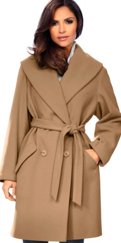 Jacken|heine Woll-Jacke camel