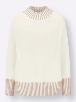 Pullover| Wollpullover ecru-sesam